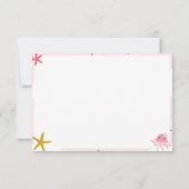 少女の誕生日-人魚の殻-サンキューカード サンキューカード (裏面)