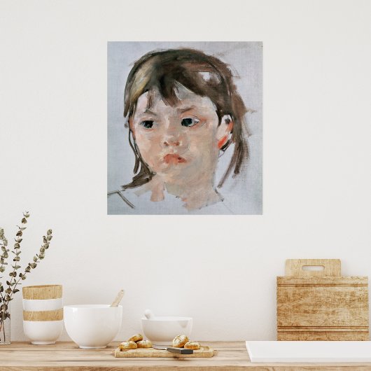 少女の頭 ポスター (キッチン)