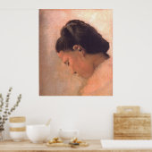 少女の頭 ポスター (キッチン)