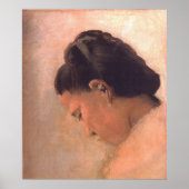 少女の頭 ポスター (正面)