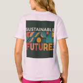 少女はクスクスのマスターTシャツを着て楽しむ Tシャツ (裏面)