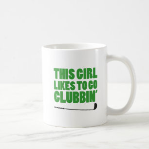 少女はクラブビン(ゴルフ)が好き コーヒーマグカップ