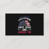 少女はママを愛し、イエスとアメリカ・サンフロを愛す 名刺 (正面)