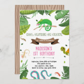 少女は虫の誕生日招待状 招待状 (正面/裏面)