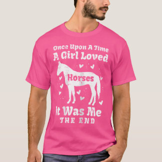 少女は馬の乗馬の馬術ギを愛した Tシャツ