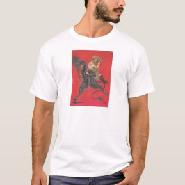 少女を誘拐するクランプス Tシャツ