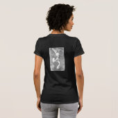 少女ダンサー 自由/自由に生きる Tシャツ (裏面フル)