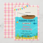 少女フィッシング招待状 招待状 (正面/裏面)