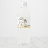 少女フローラジャングルサファリアニマルベビーシャワー ペットボトルラベル (裏面)