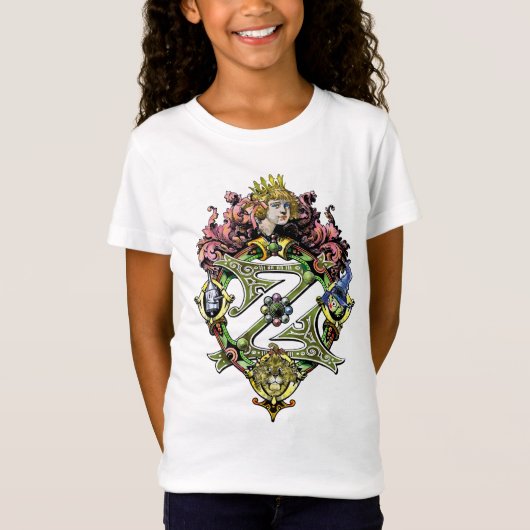 少女向けクラシックオズの魔法使いロイヤルティーシャツ Tシャツ (正面)