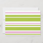 少女恐竜トゥトゥトゥサンキュー誕生日ピンクトゥトゥ 招待状 (裏面)