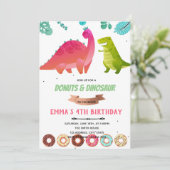 少女恐竜ドーナツテーマ招待状 招待状 (スタンド正面)