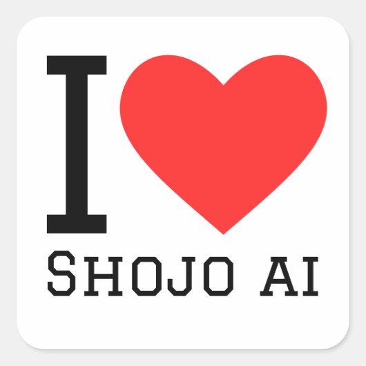 少女愛が好き スクエアシール (正面)