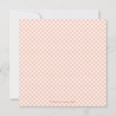 少女用おむつベビーシャワー招待状のカメ 招待状 (裏面)