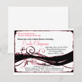 少女用ベビーシャワー招待状 招待状 (正面/裏面)