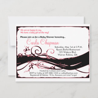 少女用ベビーシャワー招待状 招待状