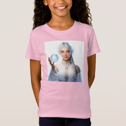 少女用Tシャツ; ファンタジーキャラクター Tシャツ (正面)