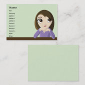 少女-チャビー 名刺 (正面/裏面)