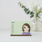 少女-チャビー 名刺 (スタンド正面)