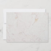 少女　初めての聖体拝領　大理石　ゴールド　ピンク　マグノリア サンキューカード (裏面)