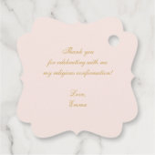 少女 確認 ピンク 偽 ゴールド クレスト エレガント フェイバータグ (裏面)