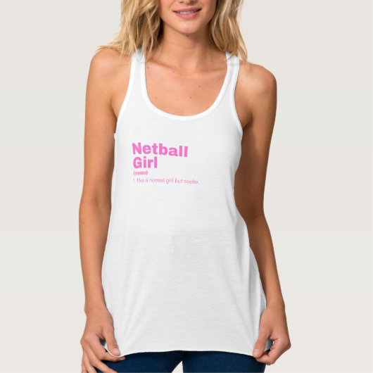 少女 – Netball タンクトップ (正面)