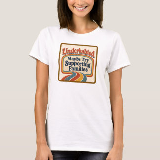 少子化対策:家族を応援しよう Tシャツ