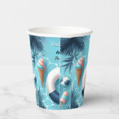 少年おもしろい10代のアダルトプールパーティースウィート16誕生日 紙コップ (右)