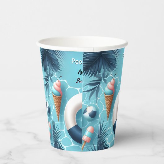 少年おもしろい10代のアダルトプールパーティースウィート16誕生日 紙コップ (右)