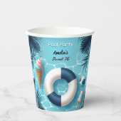 少年おもしろい10代のアダルトプールパーティースウィート16誕生日 紙コップ (正面)