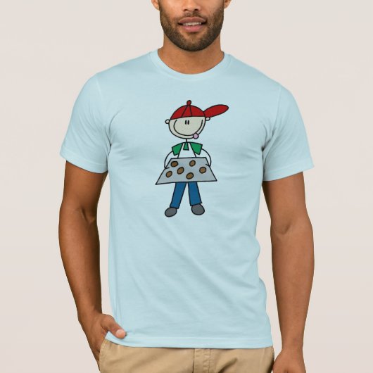 少年がクッキーを焼くTシャツ Tシャツ (正面)