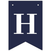 少年がバンティング航海のフラッグを作る バンティングフラッグ (第3の旗)