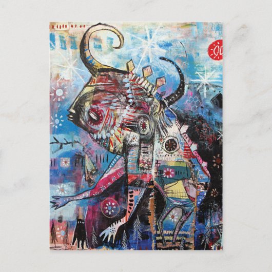 少年がライオンになる ポストカード (正面)