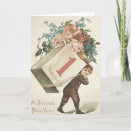 少年が描いた忘れな草の暦 カード