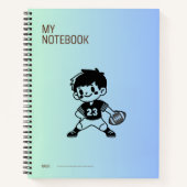 少年が描かれたノート ノートブック (正面)