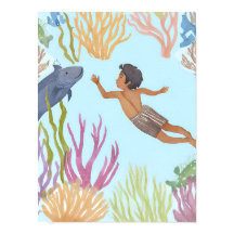 少年が無料でダイビングをカリブのする