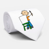 少年が絵を描く ネクタイ (ロール)