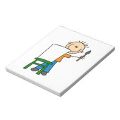 少年が絵を描く ノートパッド (回転)