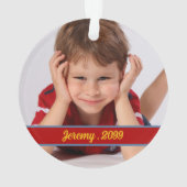 少年すごいの漫画をテーマにした子供の写真集オルナム オーナメント (裏面)