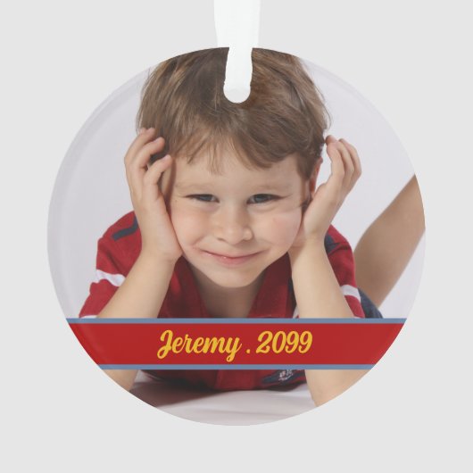 少年すごいの漫画をテーマにした子供の写真集オルナム オーナメント (裏面)