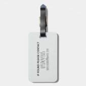 少年たちがかわいいジャングルタイガーと子どもたちの名前を挙げる ラゲッジタグ (裏面縦)