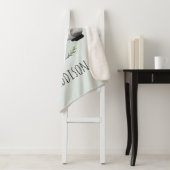 少年たちがかわいい森の動物たちアナグマとキツネネームキッズ シェルパブランケット (インサイチュ)