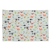 少年たちがかわいい森林生き物たちが狸と名乗る 枕カバー (裏面-右)