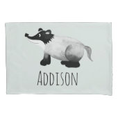 少年たちがかわいい森林生き物たちが狸と名乗る 枕カバー (正面左)