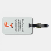 少年たちがかわいい水彩の森の動物たちが子どもたちに ラゲッジタグ (裏面横)