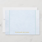 少年たちが本の赤ちゃんシャワーを持ってくる 招待状 (裏面)