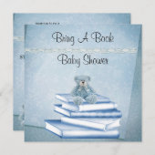 少年たちが本の赤ちゃんシャワーを持ってくる 招待状 (正面/裏面)