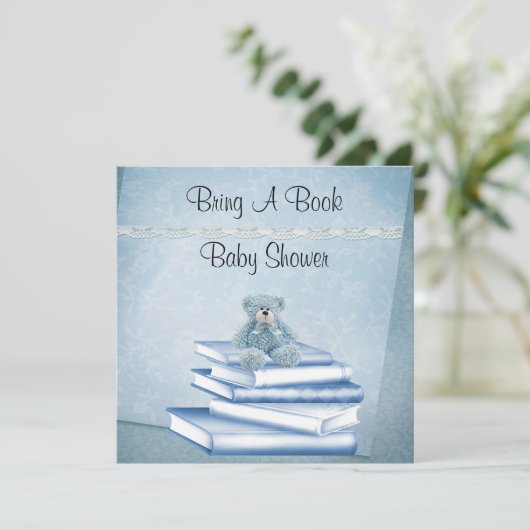 少年たちが本の赤ちゃんシャワーを持ってくる 招待状 (スタンド正面)