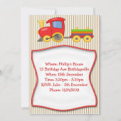 少年たちが誕生日パーティーの招待をトレーニング 招待状 (裏面)