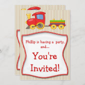 少年たちが誕生日パーティーの招待をトレーニング 招待状 (正面/裏面)